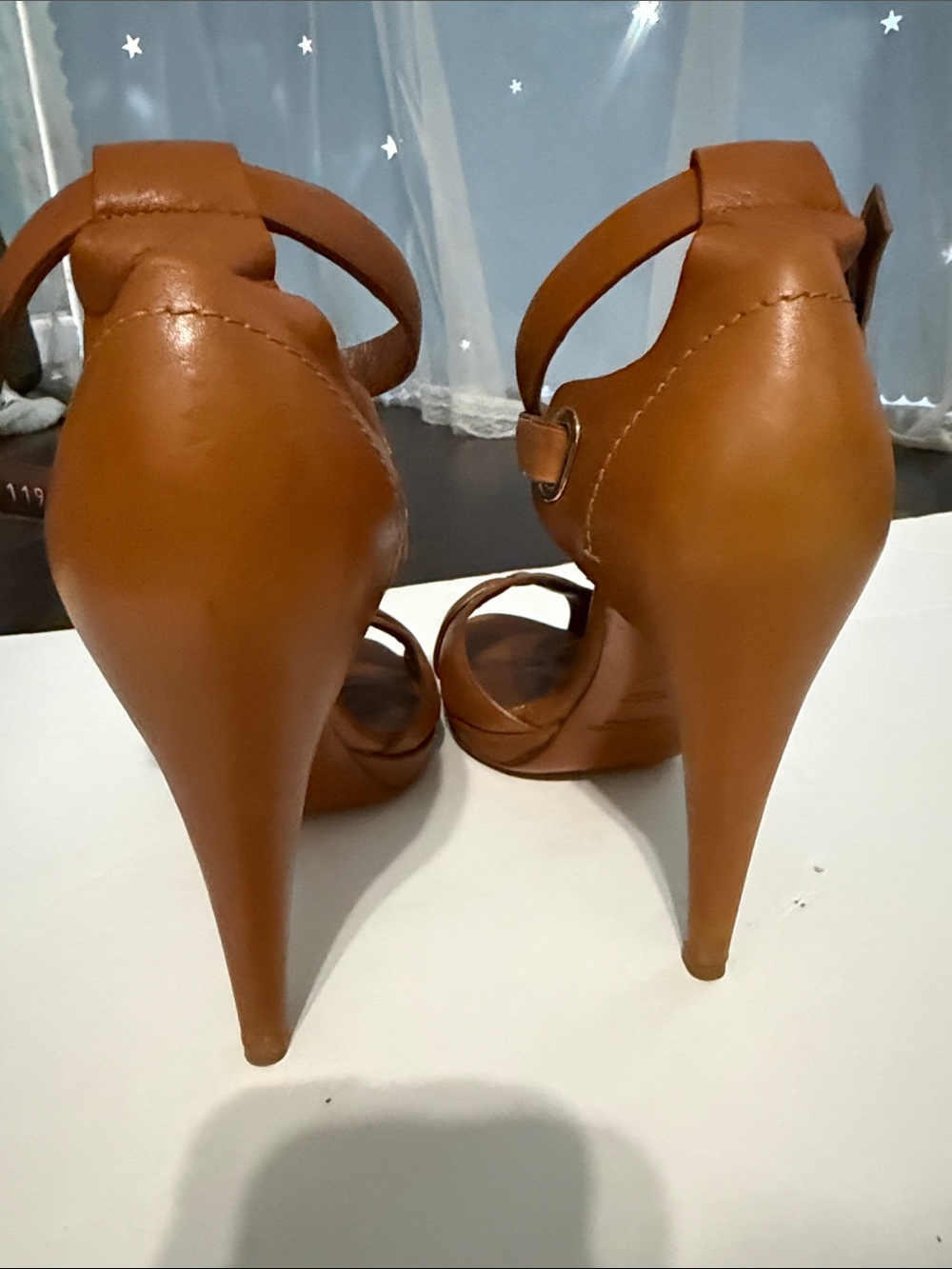 Ralph Lauren Purple Label Leather D'Orsay
Pumps Cognac Italian Leather Size 9.5 - Picture 4 of 8